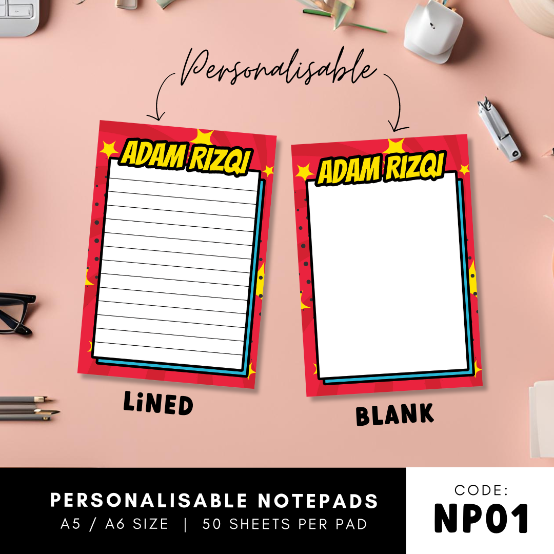 Personalisable Notepad - NP01