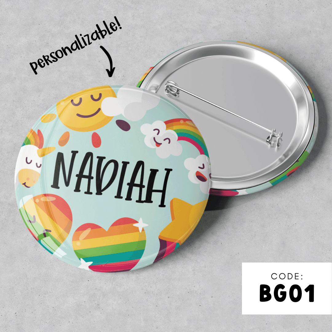 PERSONALISABLE BADGE - BG01