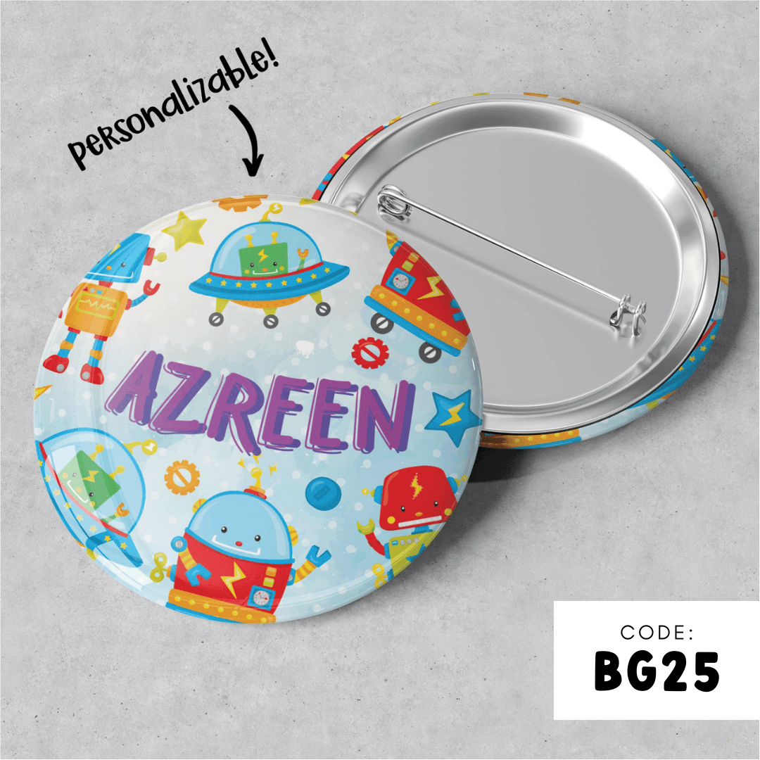 PERSONALISABLE BADGE - BG25