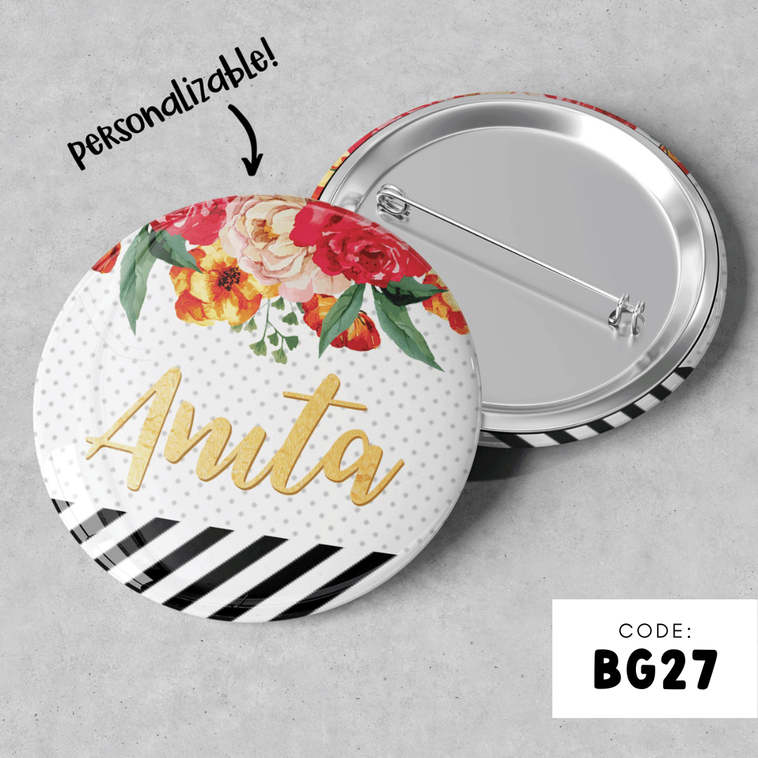 PERSONALISABLE BADGE - BG27