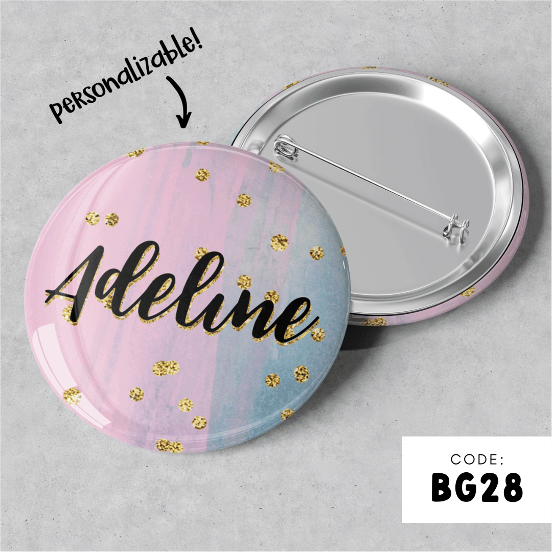 PERSONALISABLE BADGE - BG28