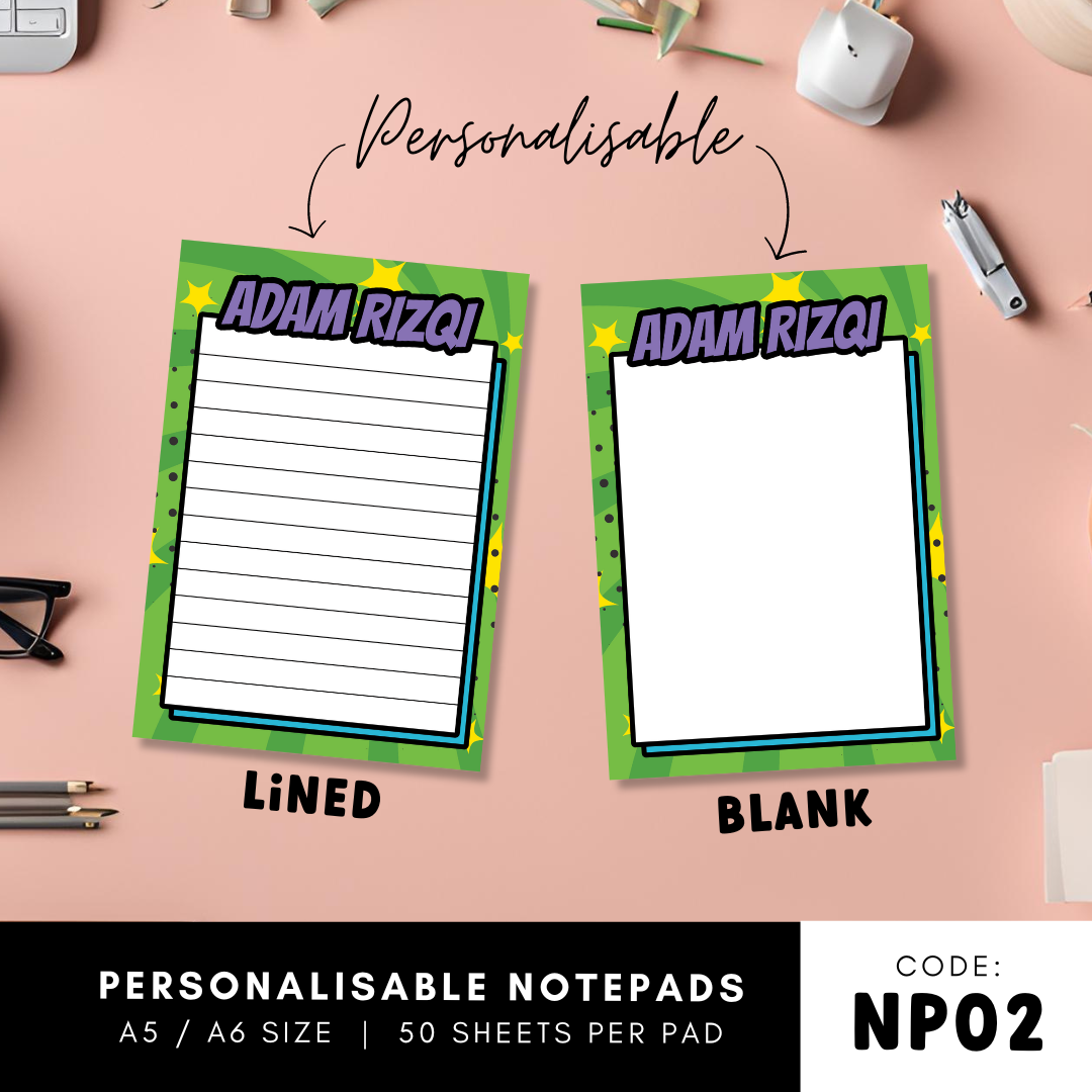 Personalisable Notepad - NP02