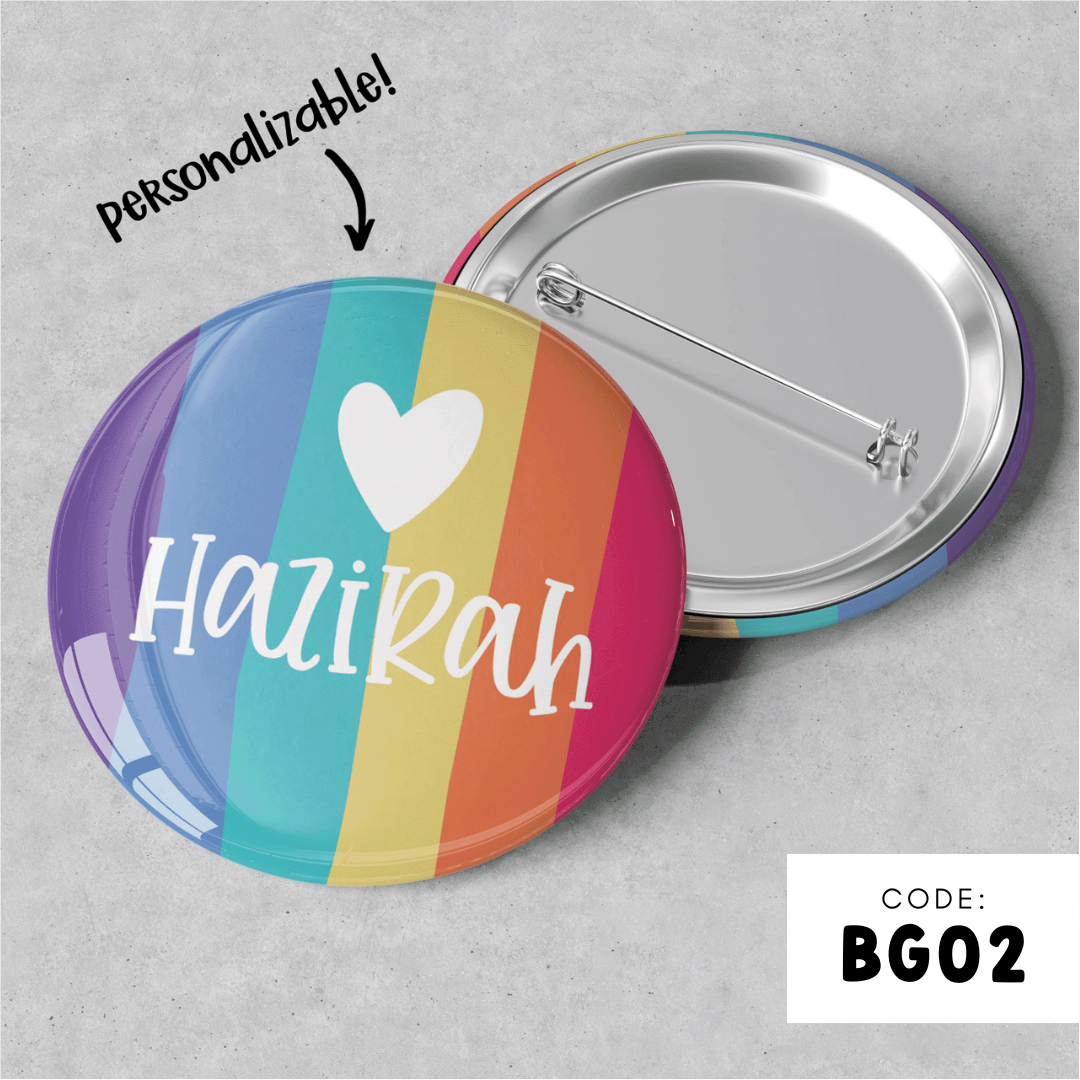 PERSONALISABLE BADGE - BG02