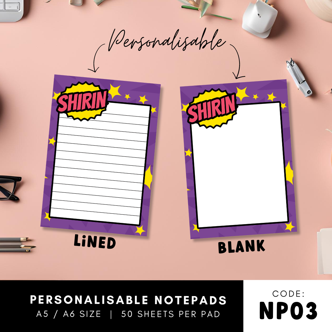 Personalisable Notepad - NP03