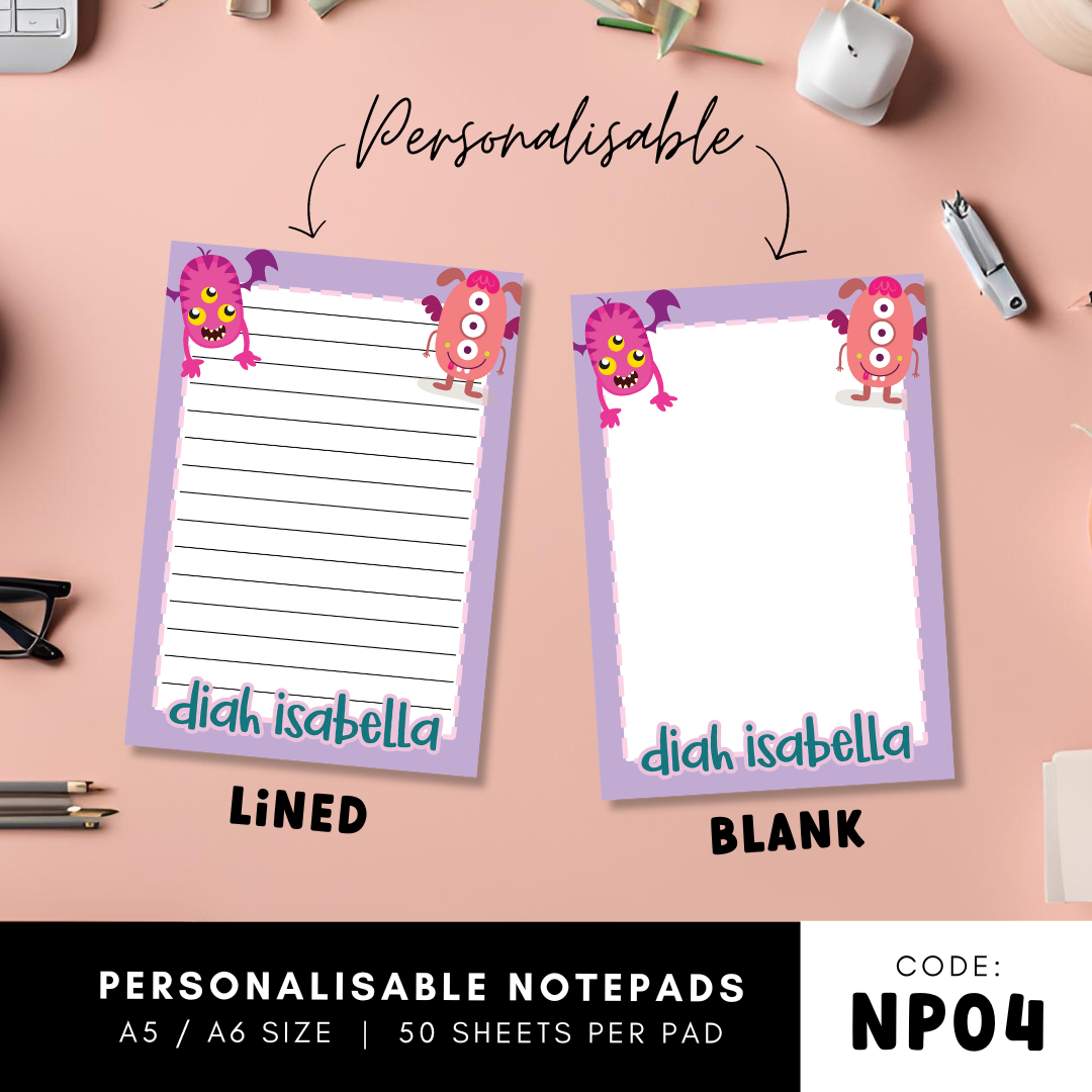 Personalisable Notepad - NP04