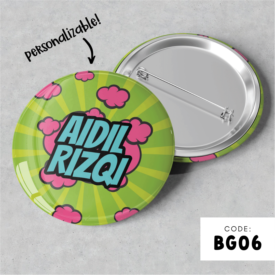 PERSONALISABLE BADGE - BG06