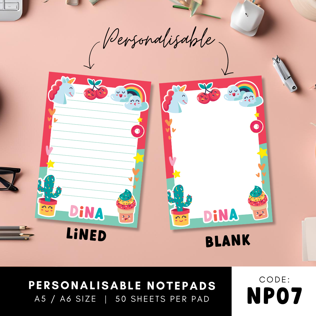 Personalisable Notepad - NP07