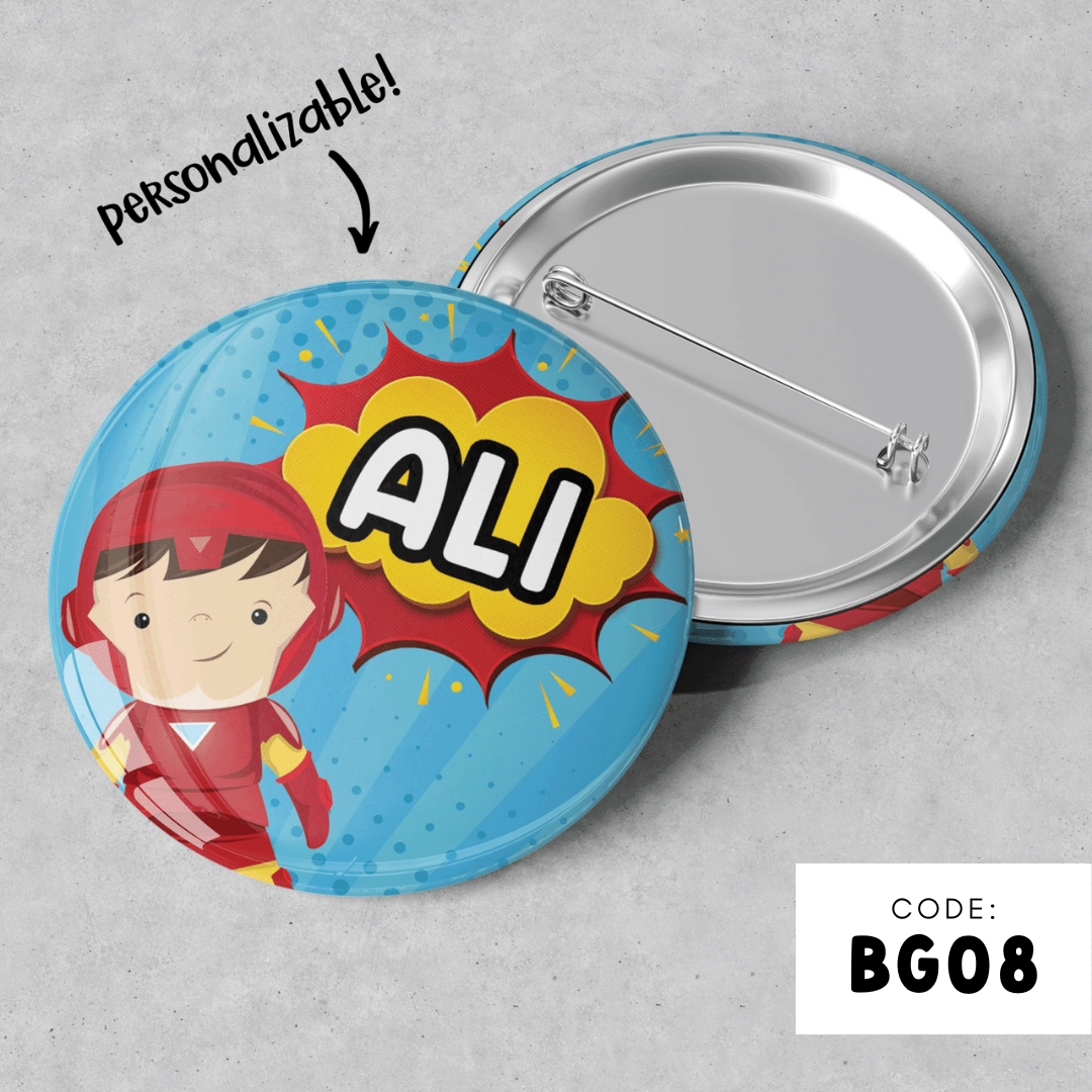 PERSONALISABLE BADGE - BG08