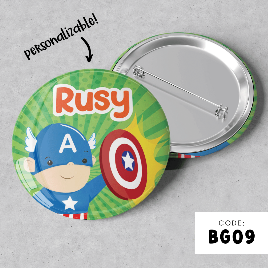PERSONALISABLE BADGE - BG09