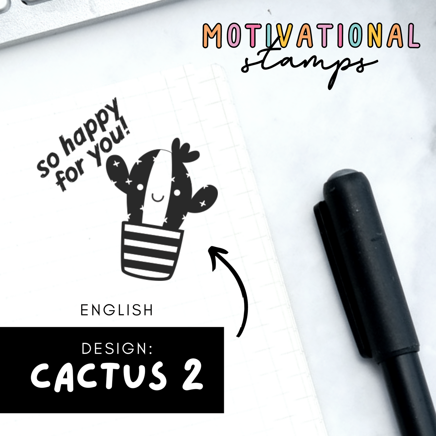 Cactus 2 -- Motivational Stamps