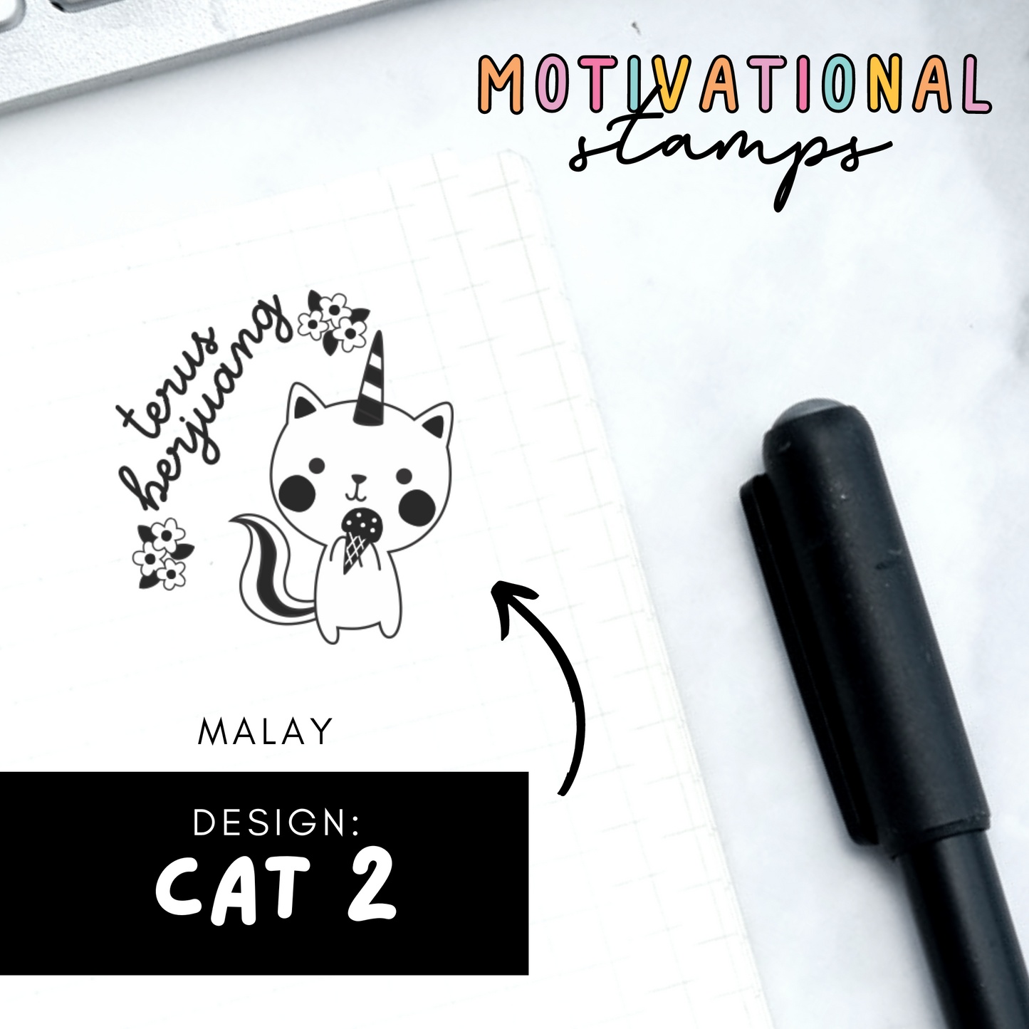 Cat 2 -- Motivational Stamps