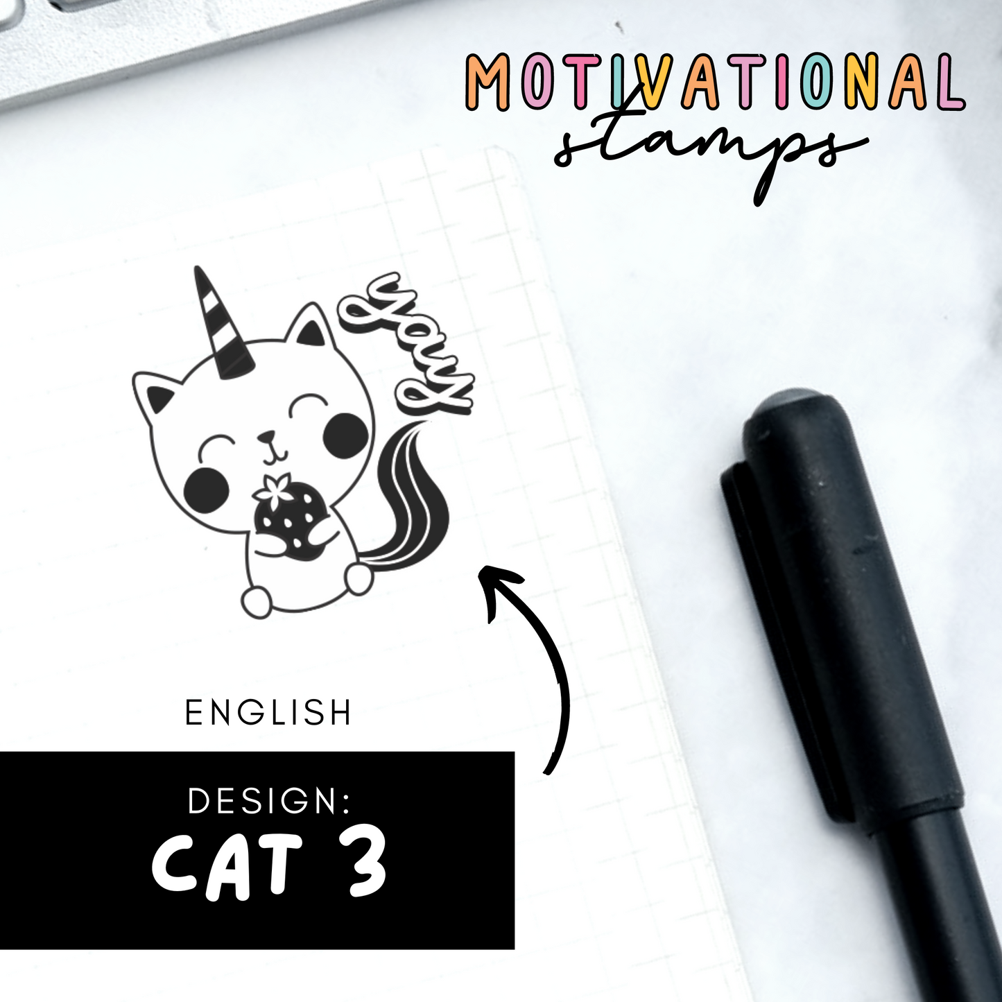 Cat 3 -- Motivational Stamps