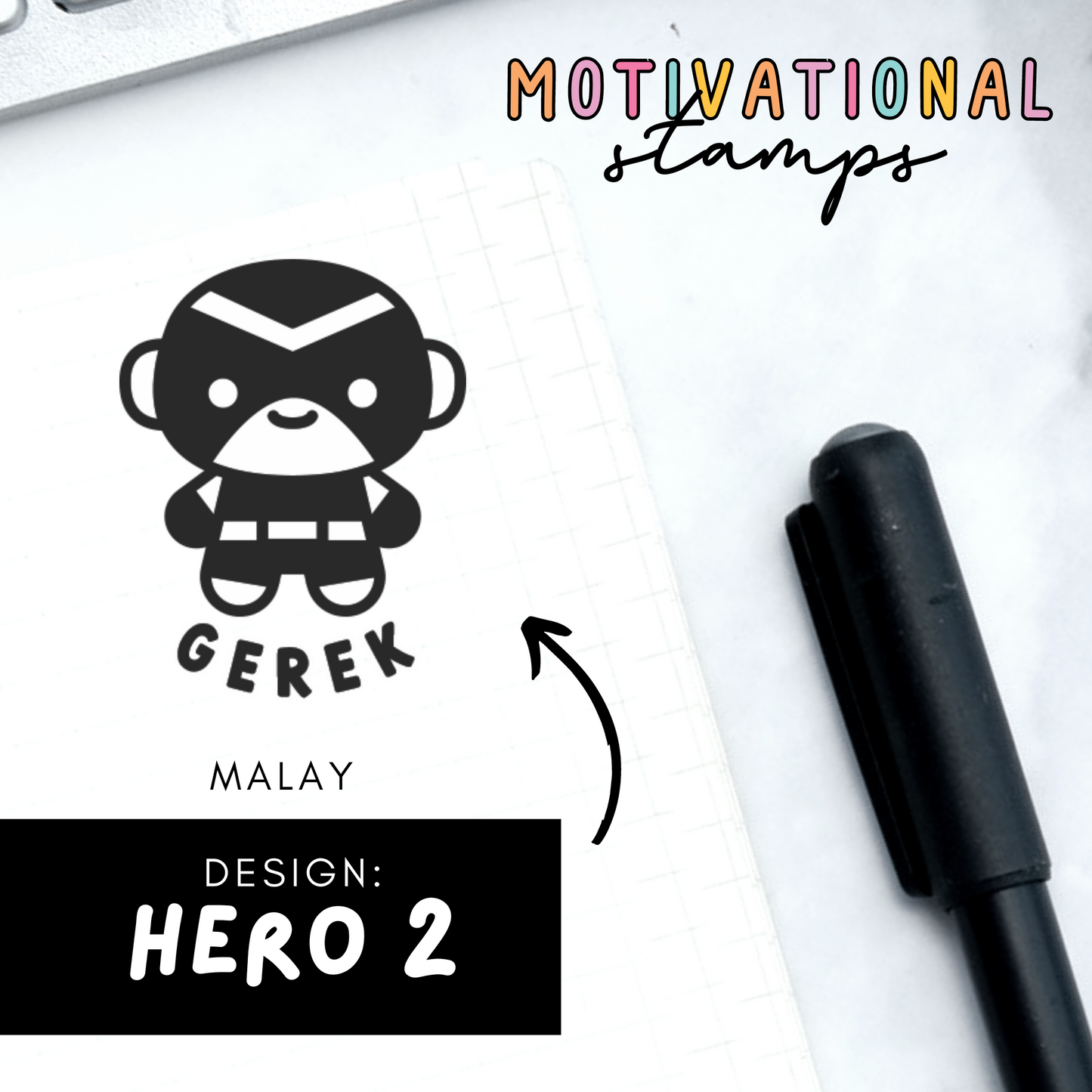 Hero 2 -- Motivational Stamps
