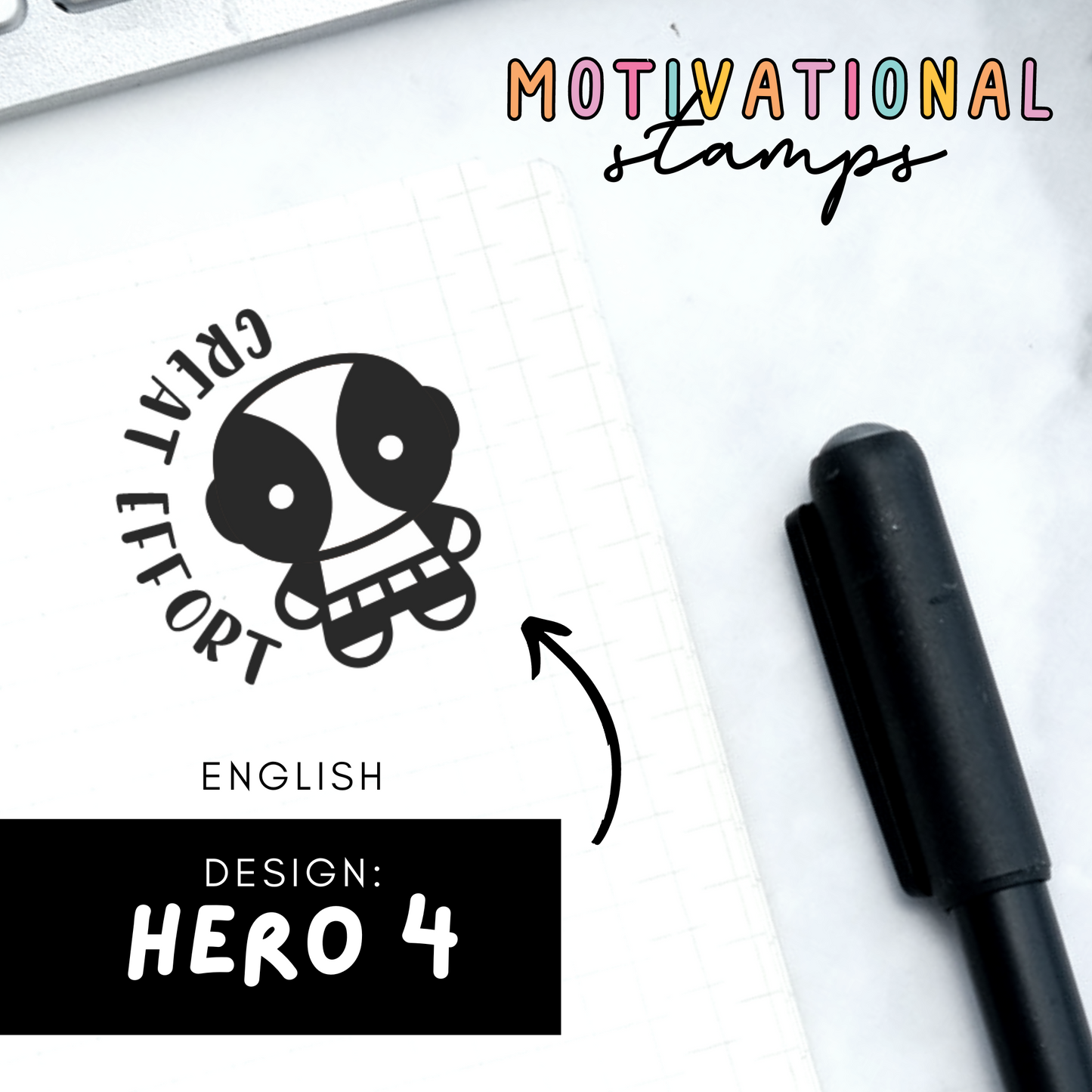 Hero 4 -- Motivational Stamps