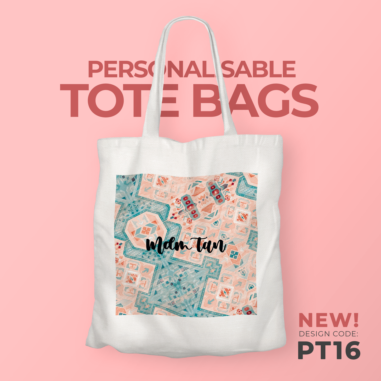 Personalisable Tote Bag - PT16