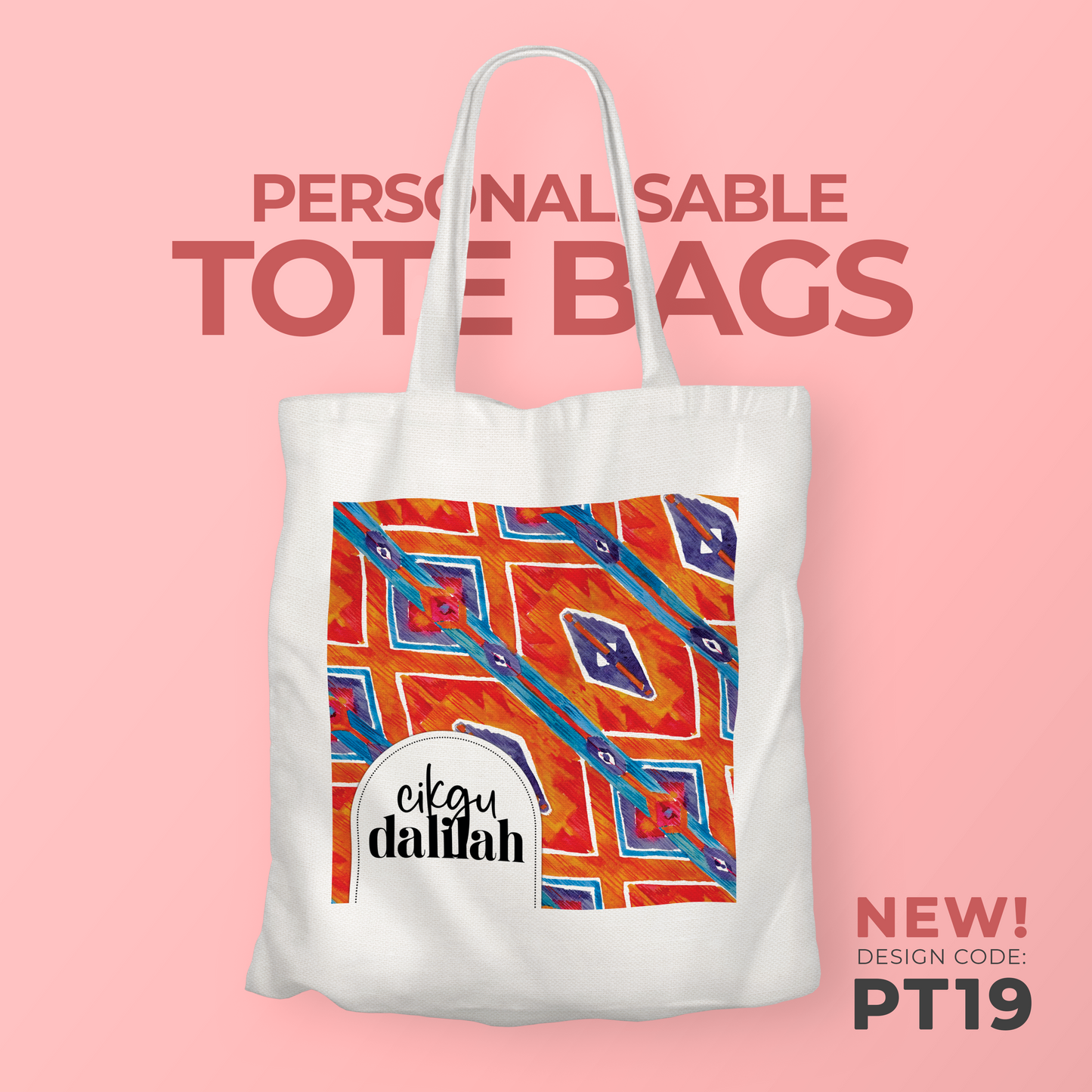 Personalisable Tote Bag - PT19