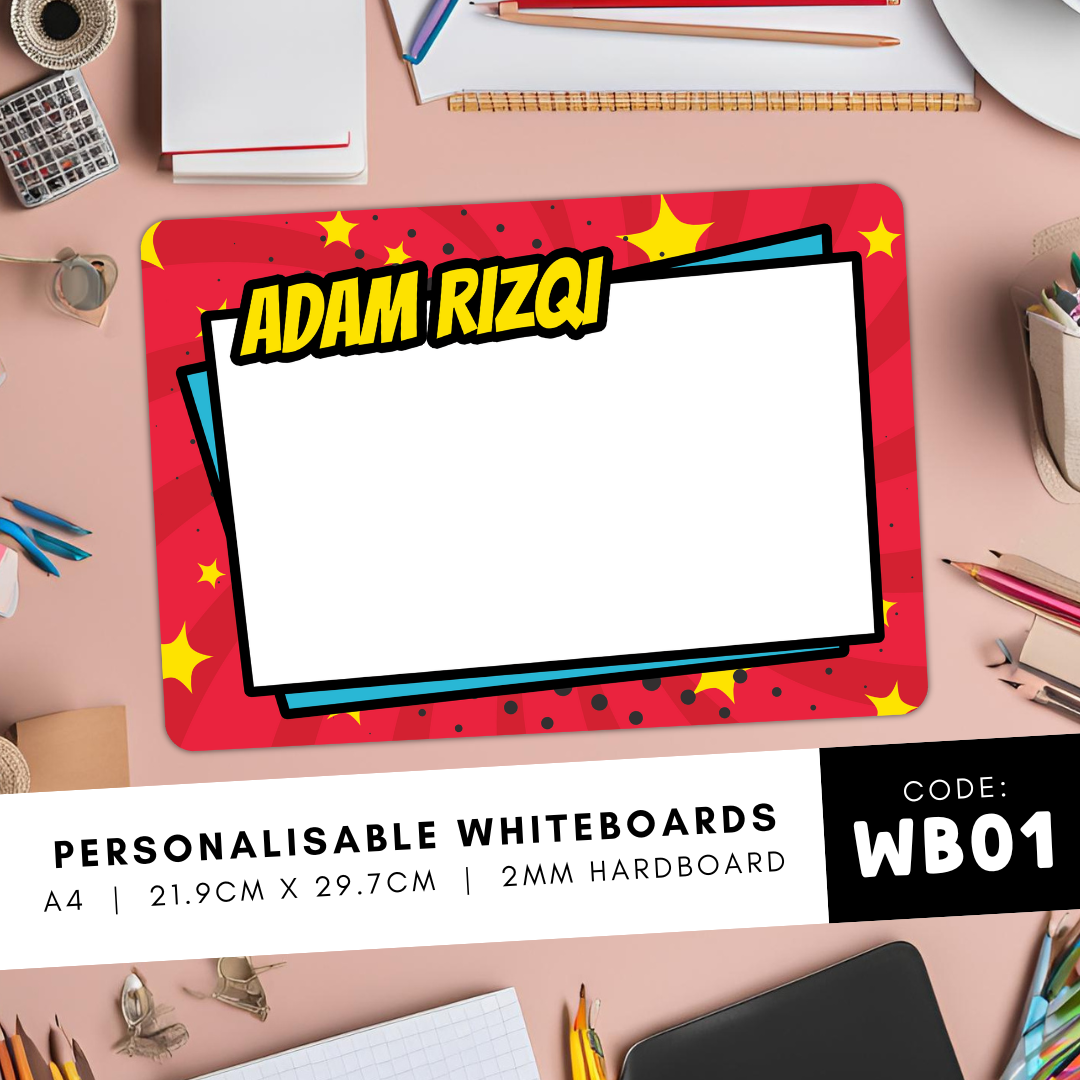 Personalisable Whiteboards - WB01