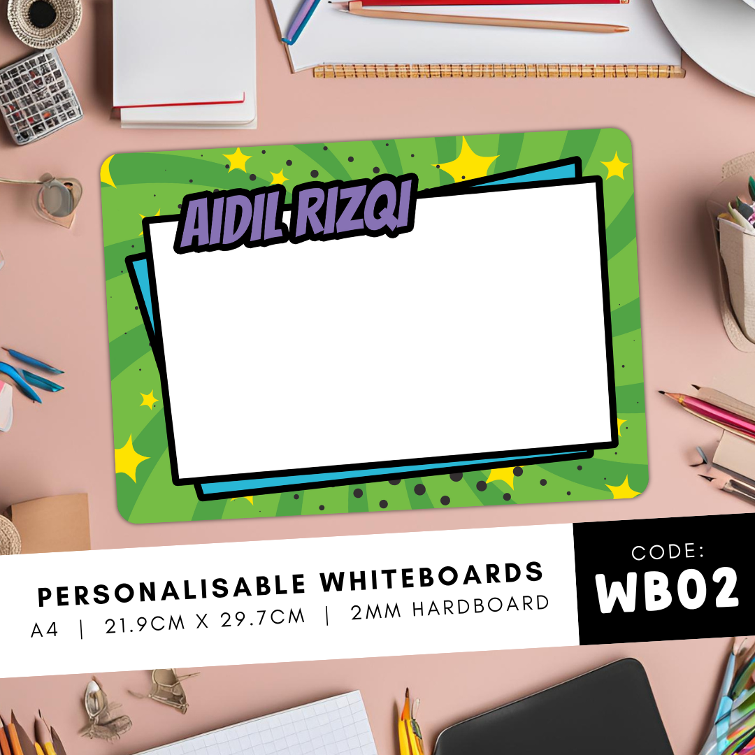 Personalisable Whiteboards - WB02