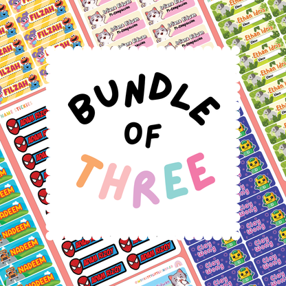 [BUNDLE OF 3] Name Stickies