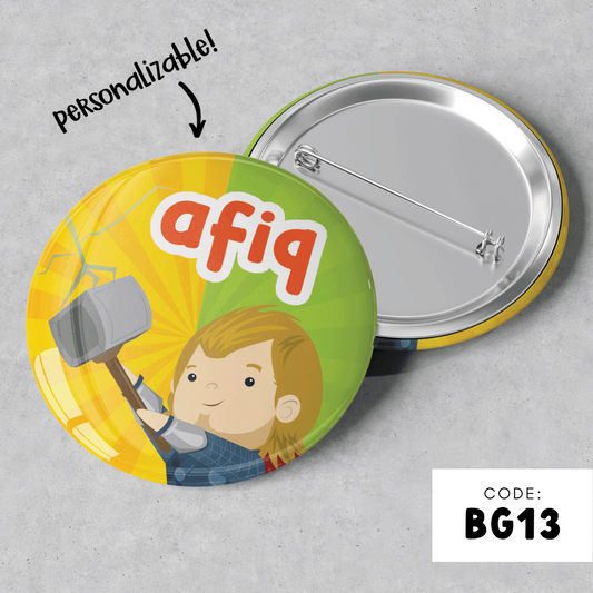 PERSONALISABLE BADGE - BG13