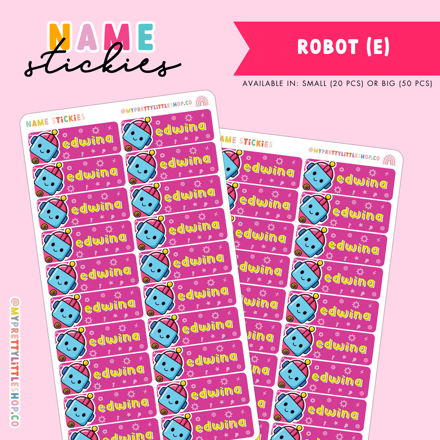 [BUNDLE OF 5] Name Stickies