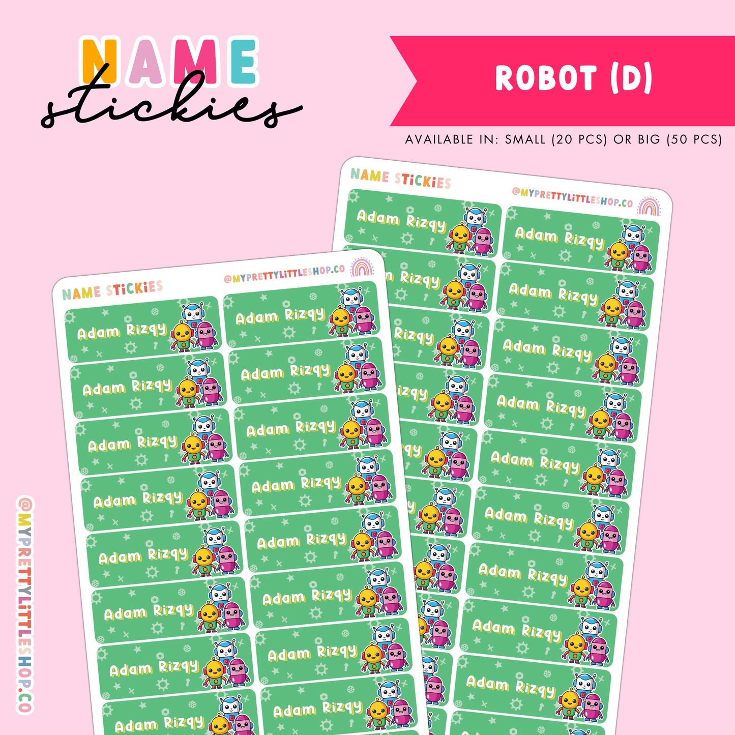 [BUNDLE OF 3] Name Stickies
