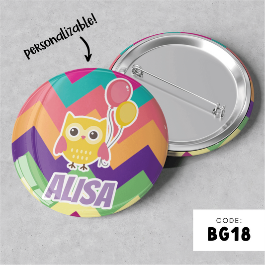 PERSONALISABLE BADGE - BG18