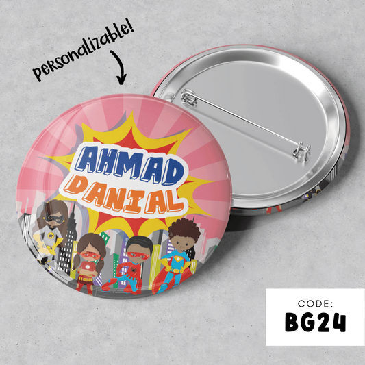 PERSONALISABLE BADGE - BG24