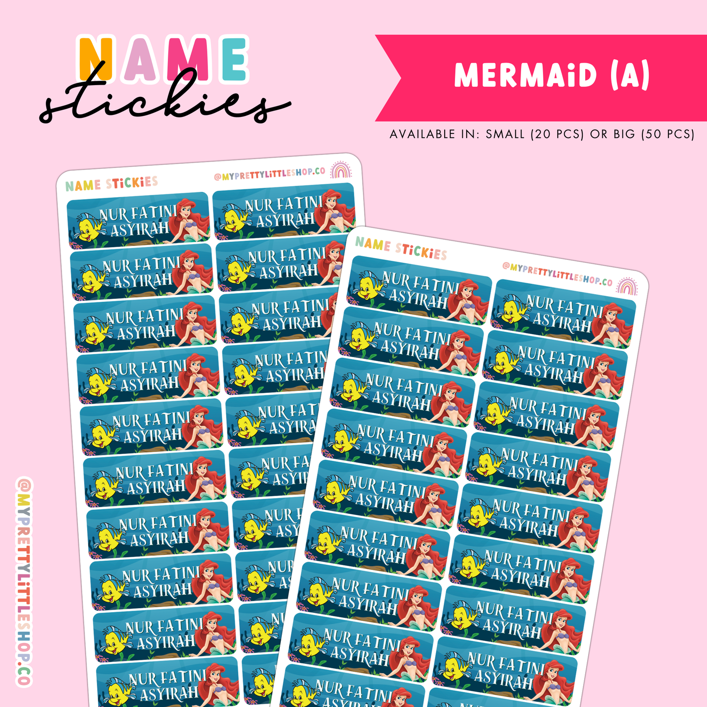 [BUNDLE OF 20] Name Stickies