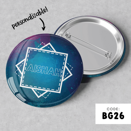 PERSONALISABLE BADGE - BG26