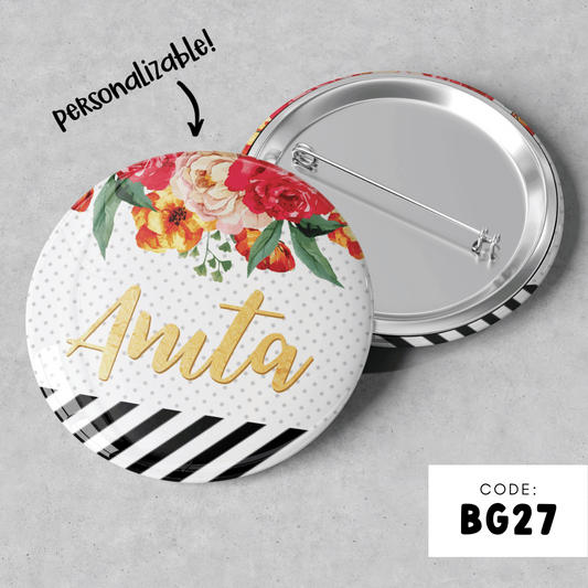 PERSONALISABLE BADGE - BG27