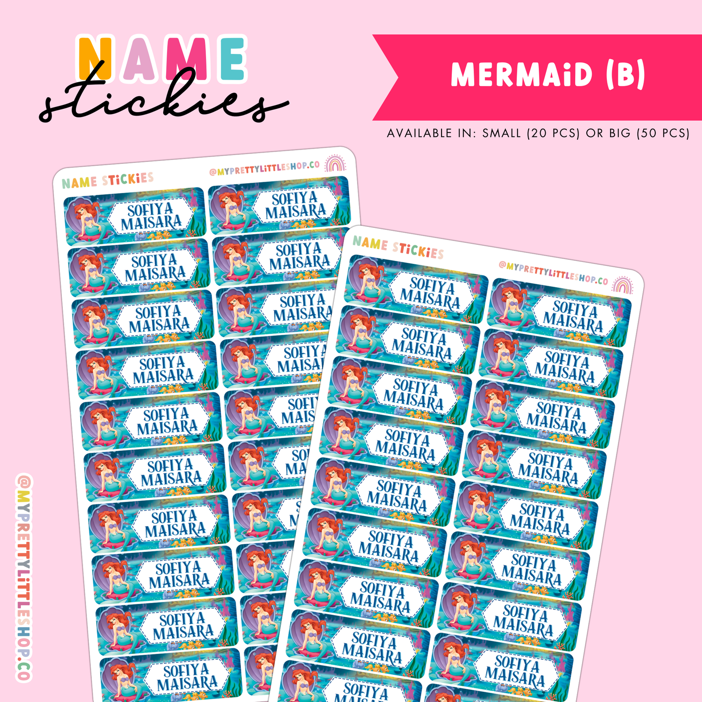 [BUNDLE OF 20] Name Stickies