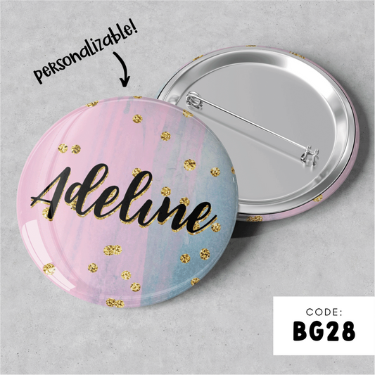 PERSONALISABLE BADGE - BG28