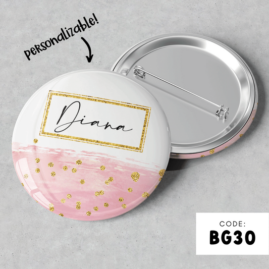PERSONALISABLE BADGE - BG30