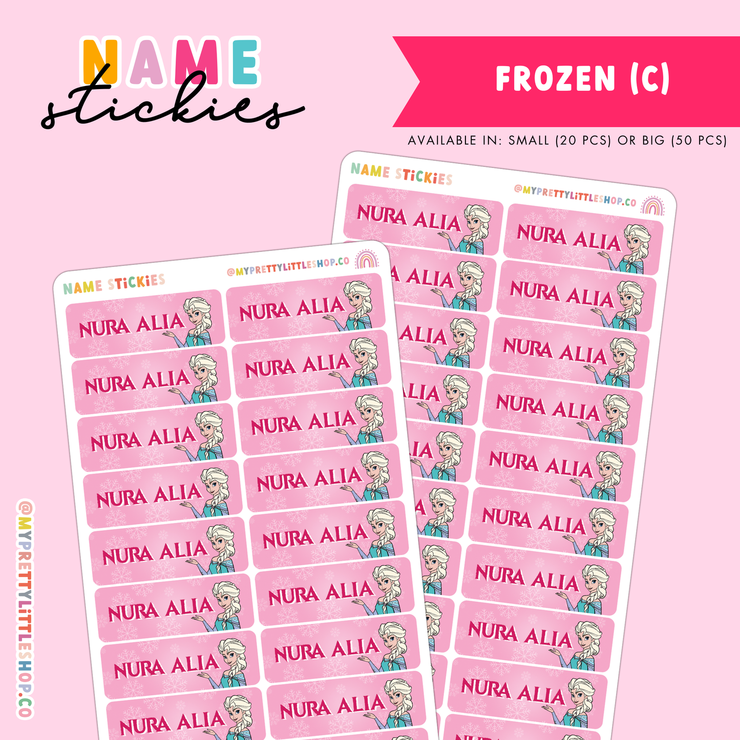 [BUNDLE OF 5] Name Stickies