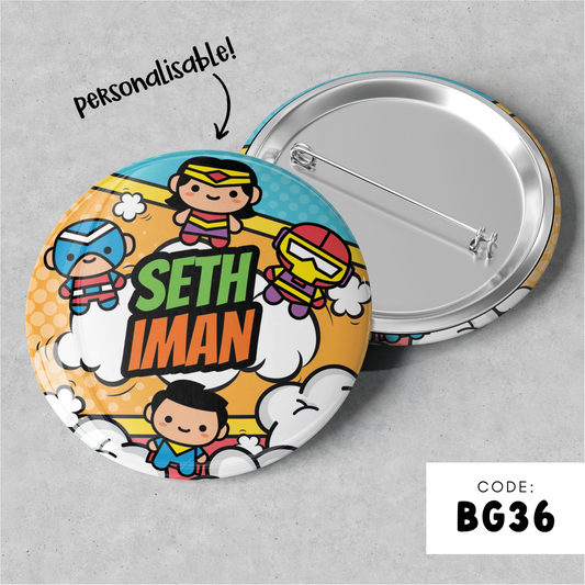 PERSONALISABLE BADGE - BG36