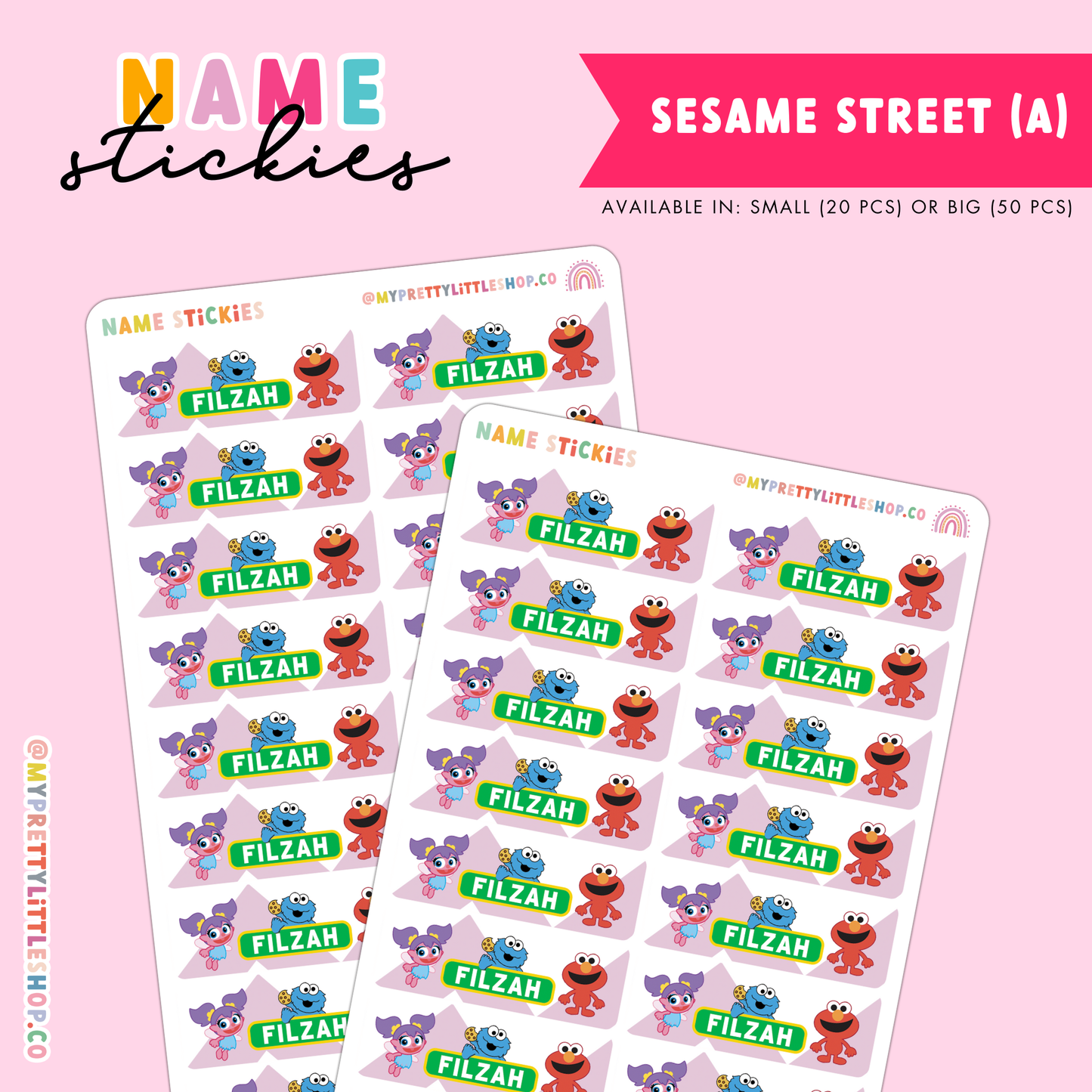 [BUNDLE OF 20] Name Stickies