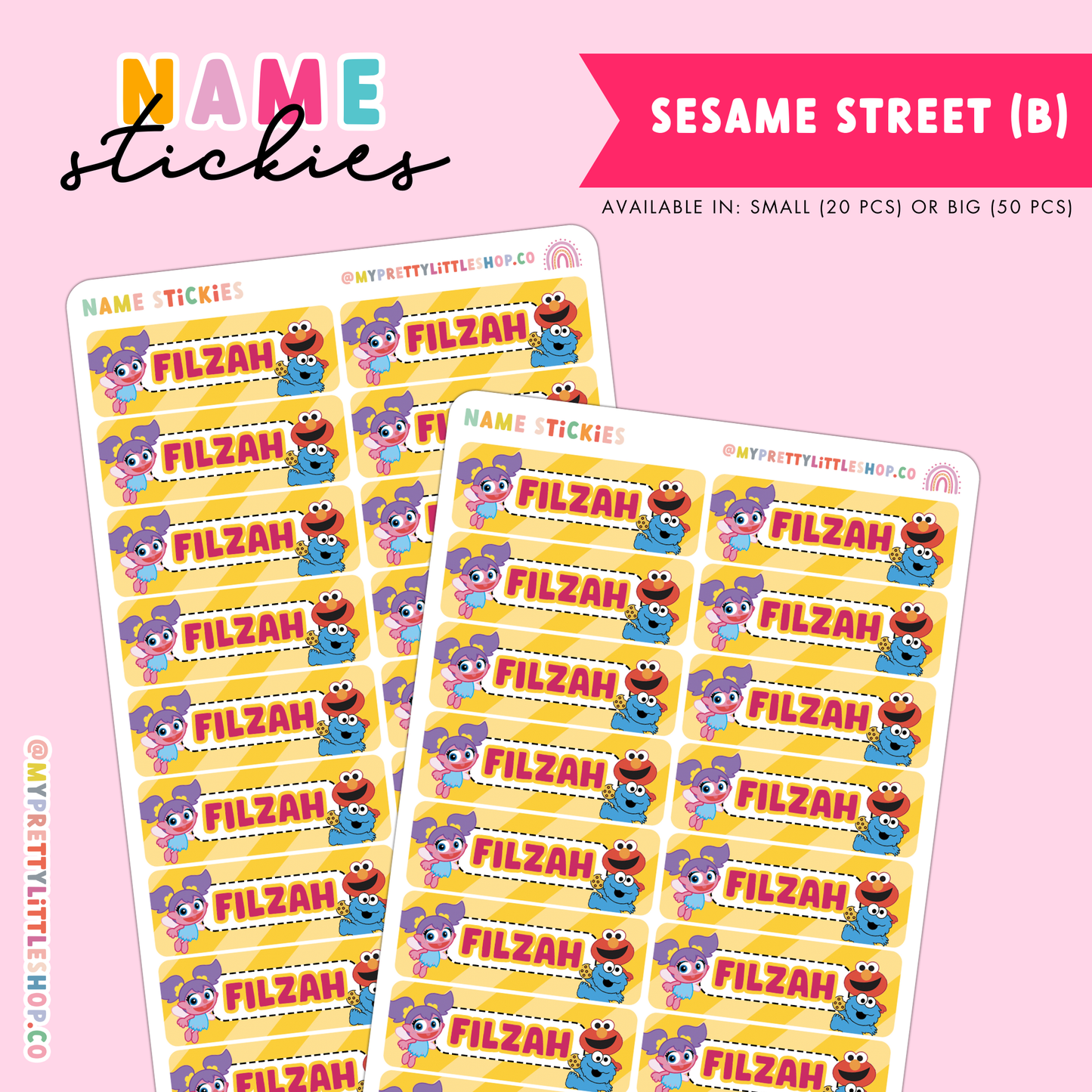 [BUNDLE OF 20] Name Stickies