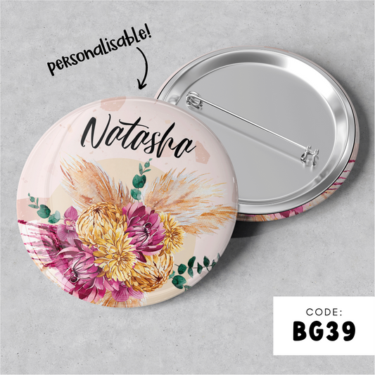 PERSONALISABLE BADGE - BG39