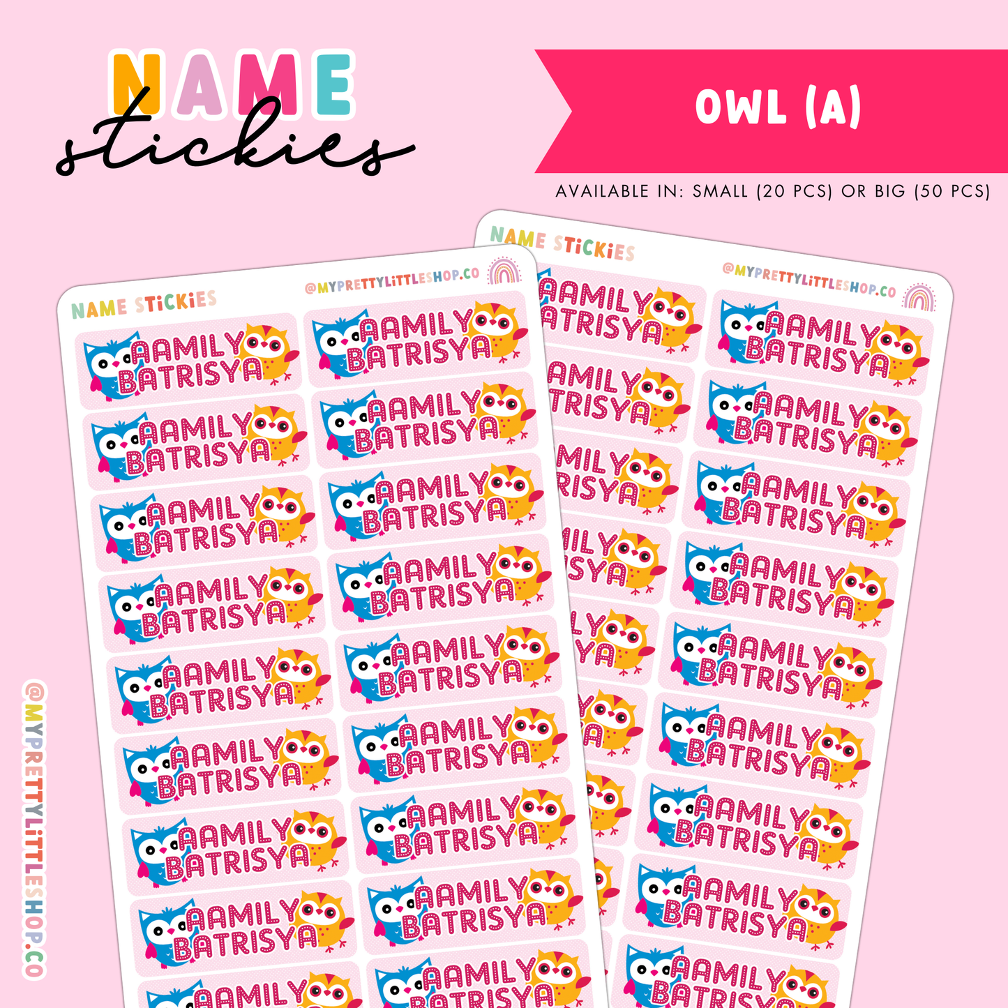 [BUNDLE OF 5] Name Stickies