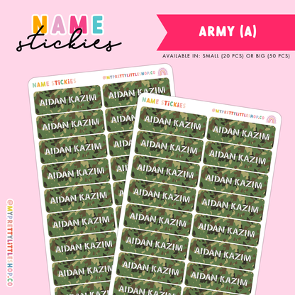 [BUNDLE OF 10] Name Stickies