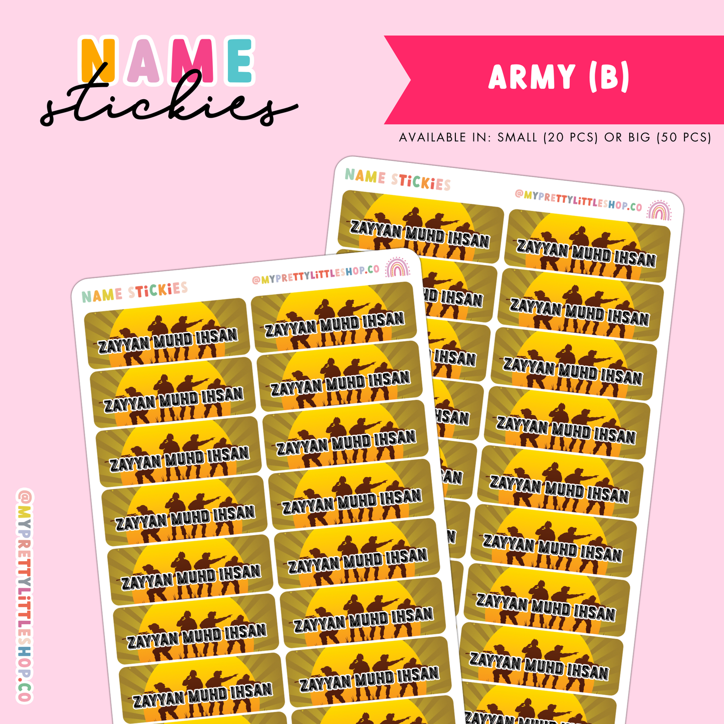 [BUNDLE OF 3] Name Stickies
