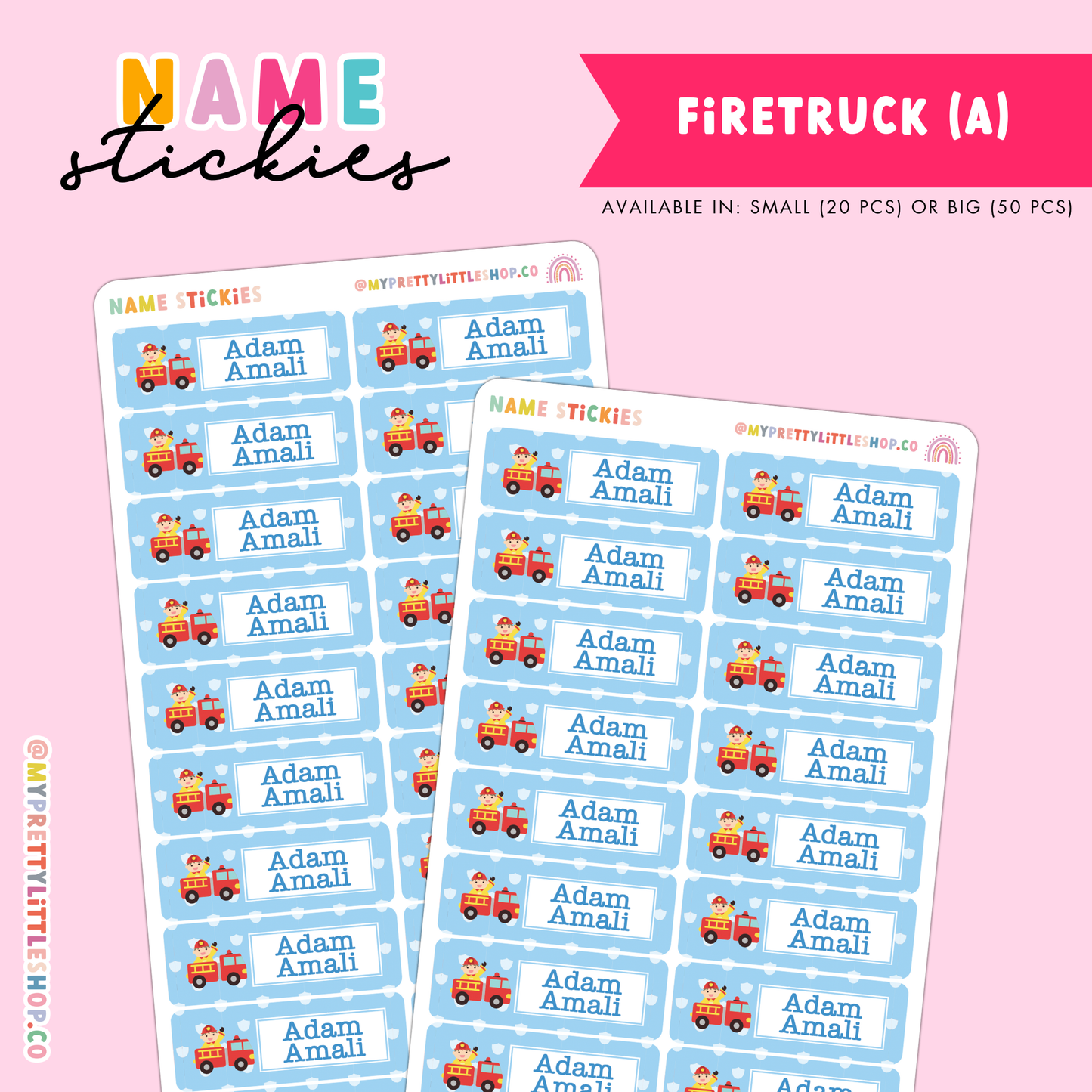 [BUNDLE OF 5] Name Stickies