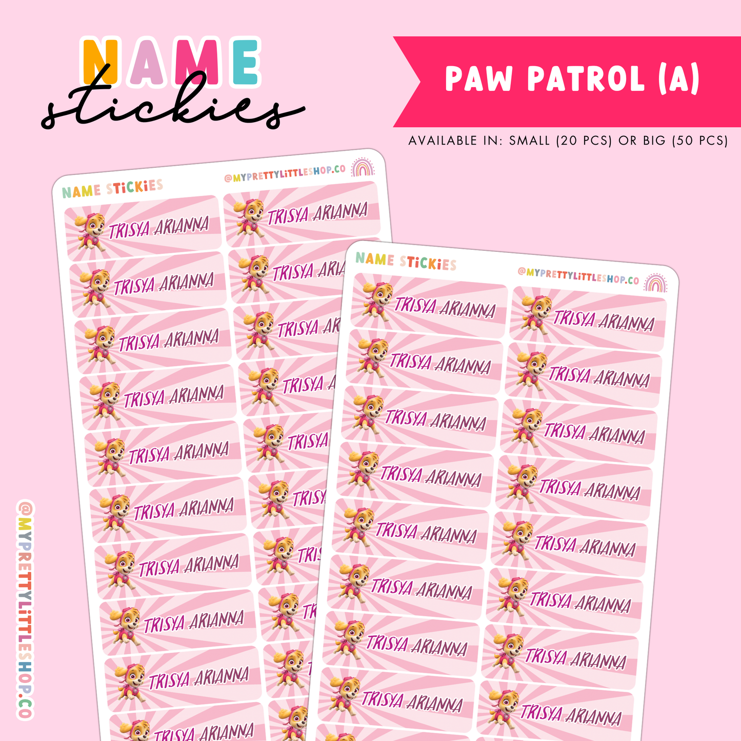 [BUNDLE OF 3] Name Stickies