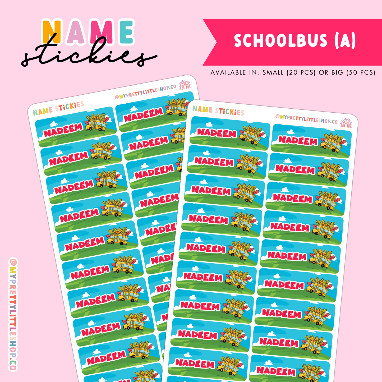 [BUNDLE OF 3] Name Stickies