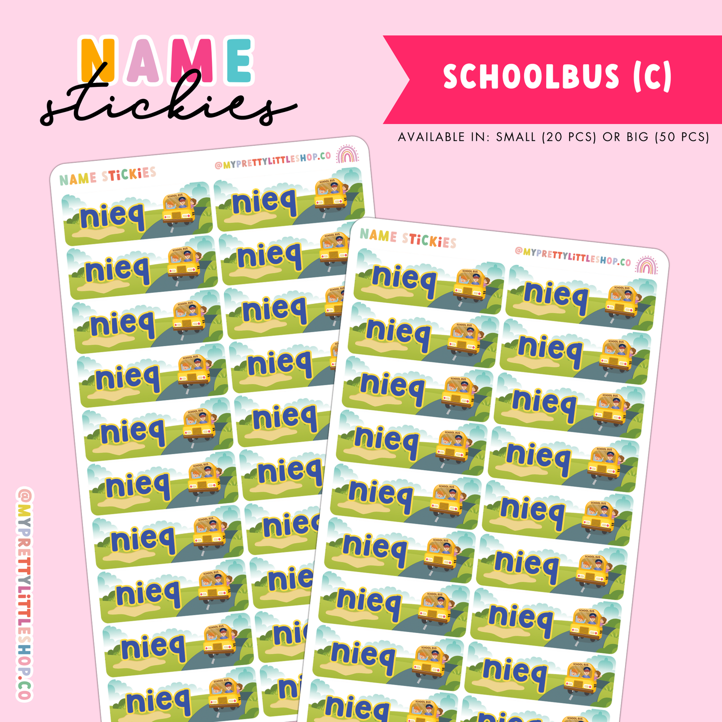 [BUNDLE OF 10] Name Stickies