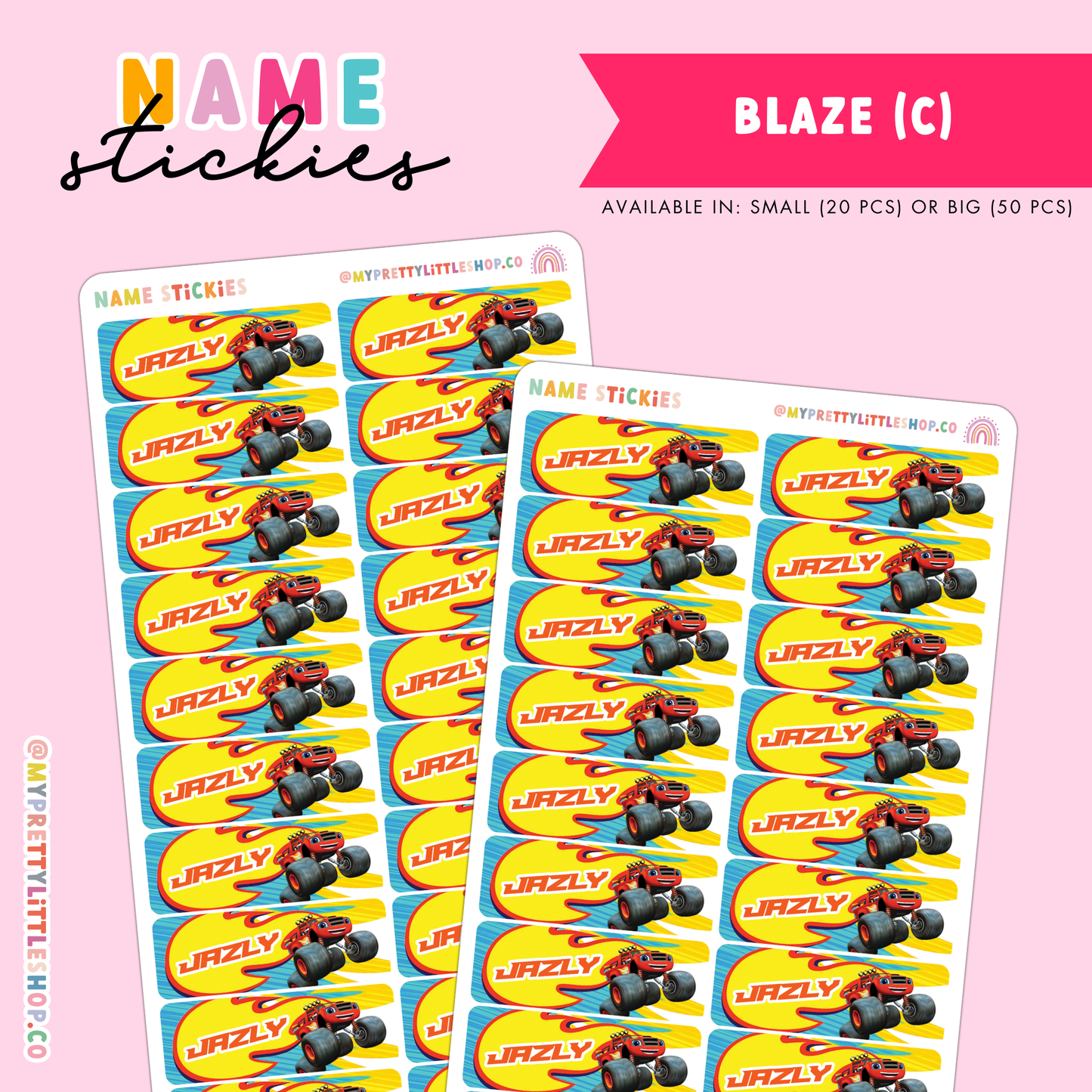 [BUNDLE OF 10] Name Stickies