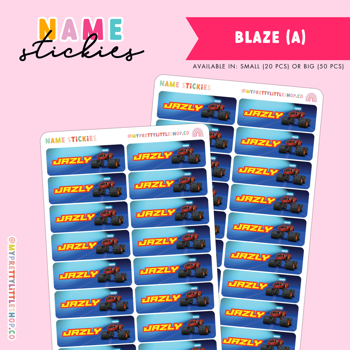 [BUNDLE OF 10] Name Stickies