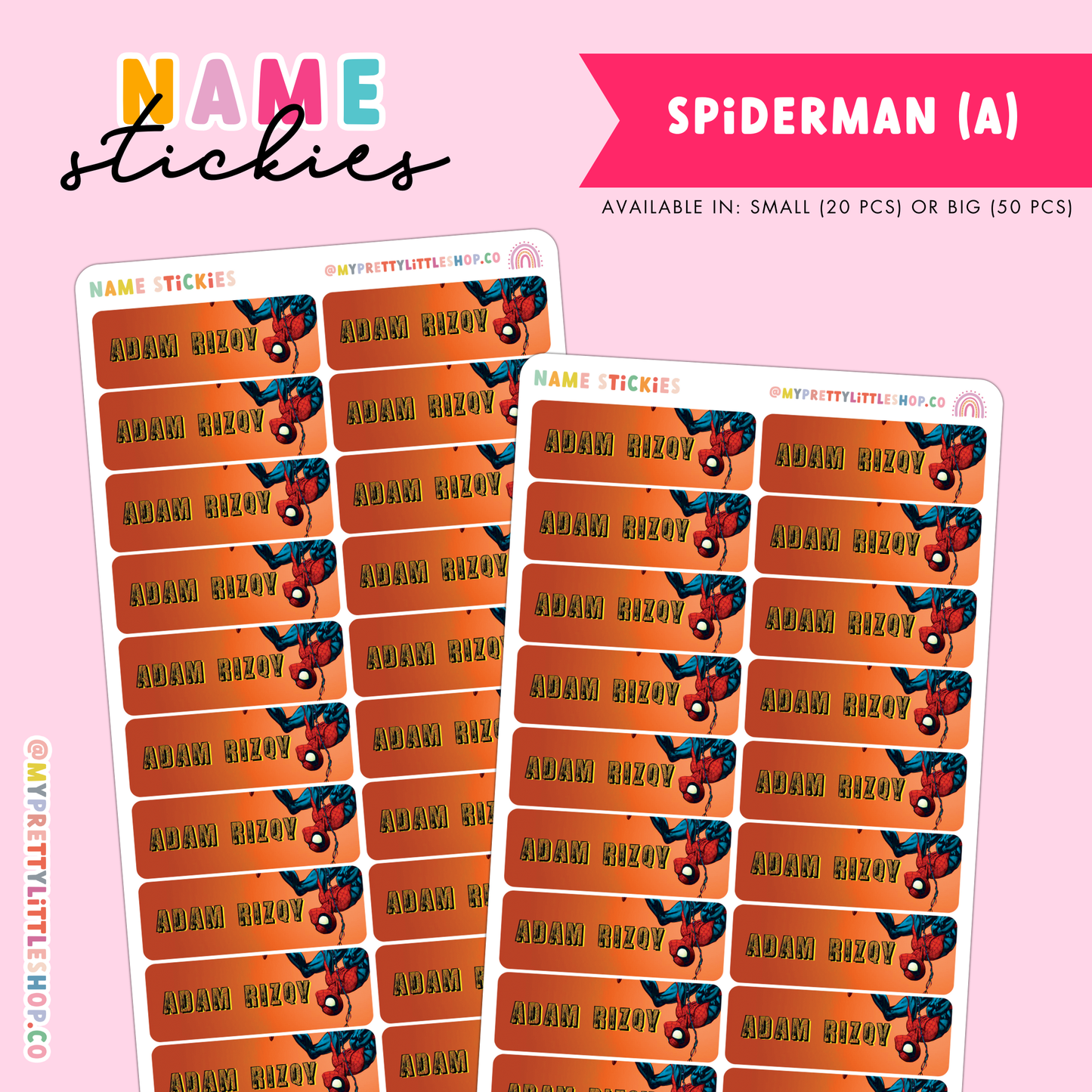 [BUNDLE OF 5] Name Stickies