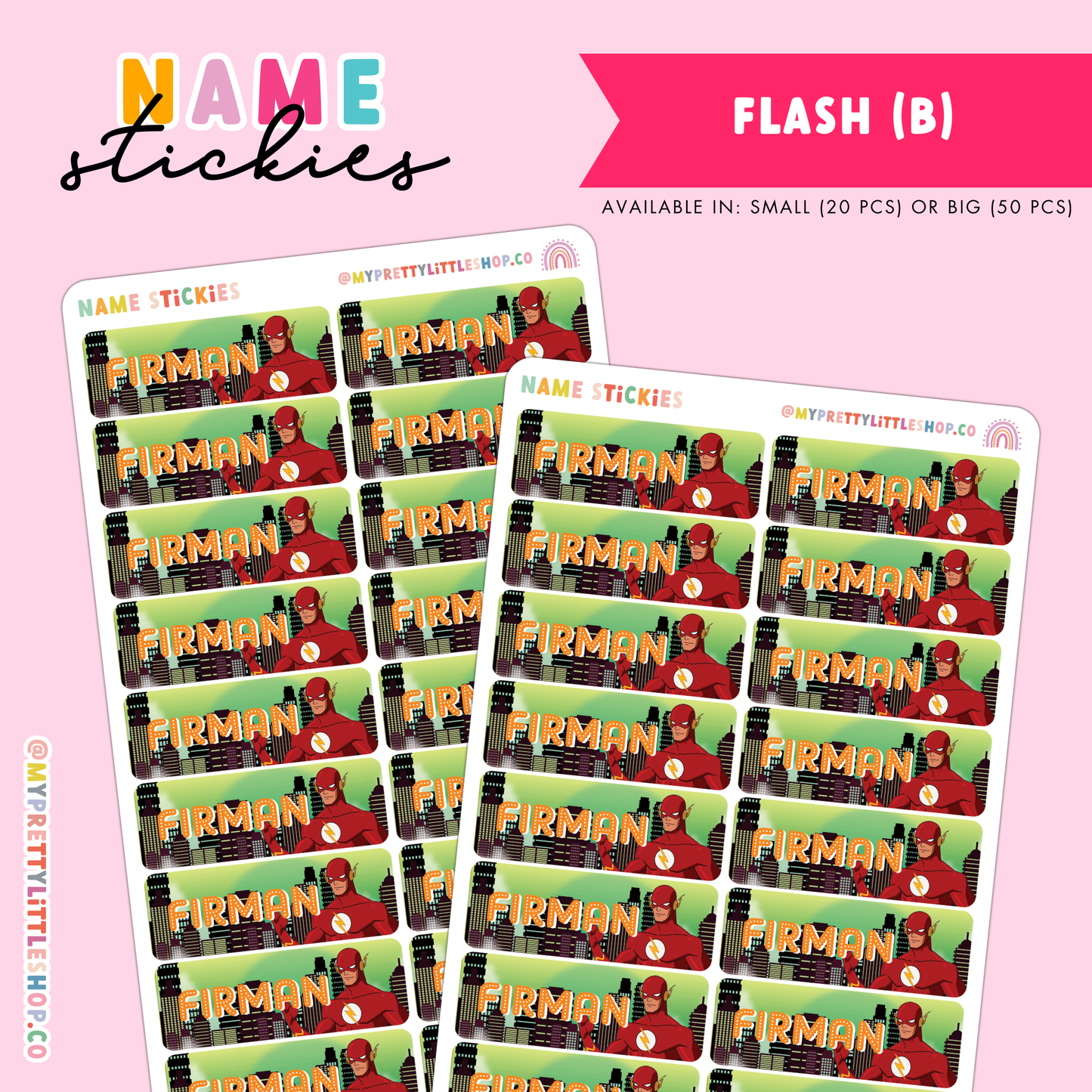 [BUNDLE OF 20] Name Stickies